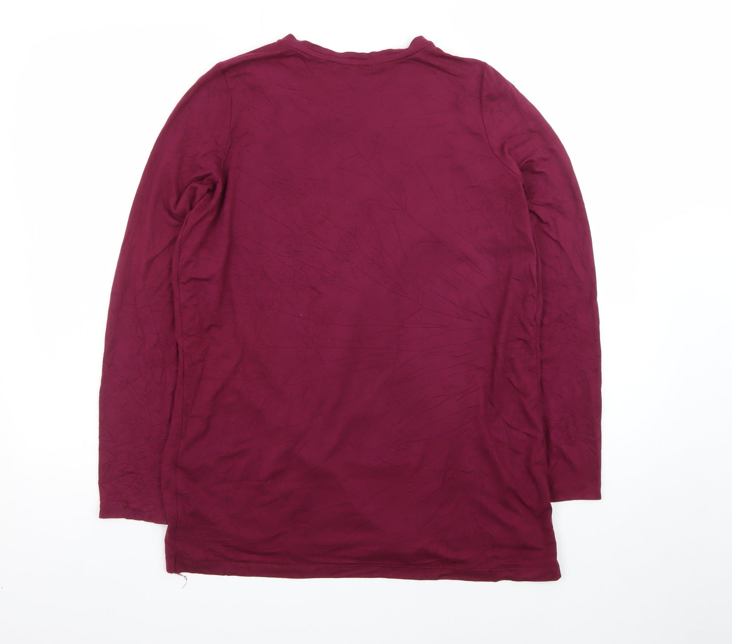 Blooming Marvellous Women's Red Wrap Long Sleeve Blouse Size S