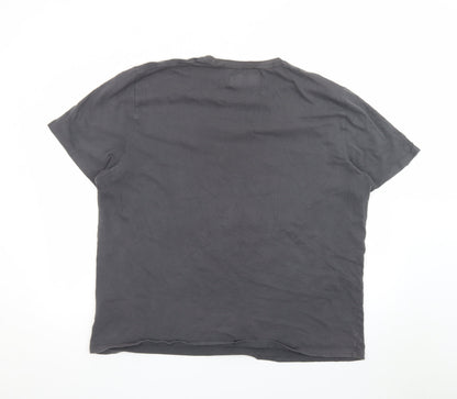 Abercrombie & Fitch Men's Black XXL Soft Crew Neck Graphic T-Shirt