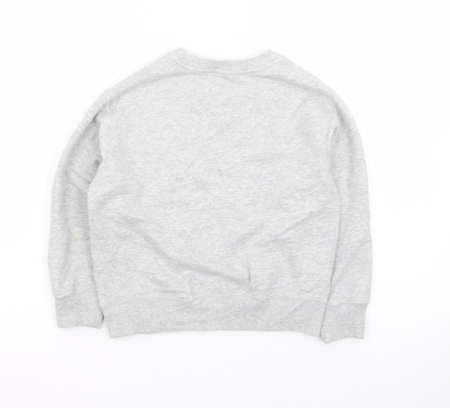 Uniqlo Boys Grey Cotton Sweatshirt 5-6 Years LEGO Logo Crew Neck