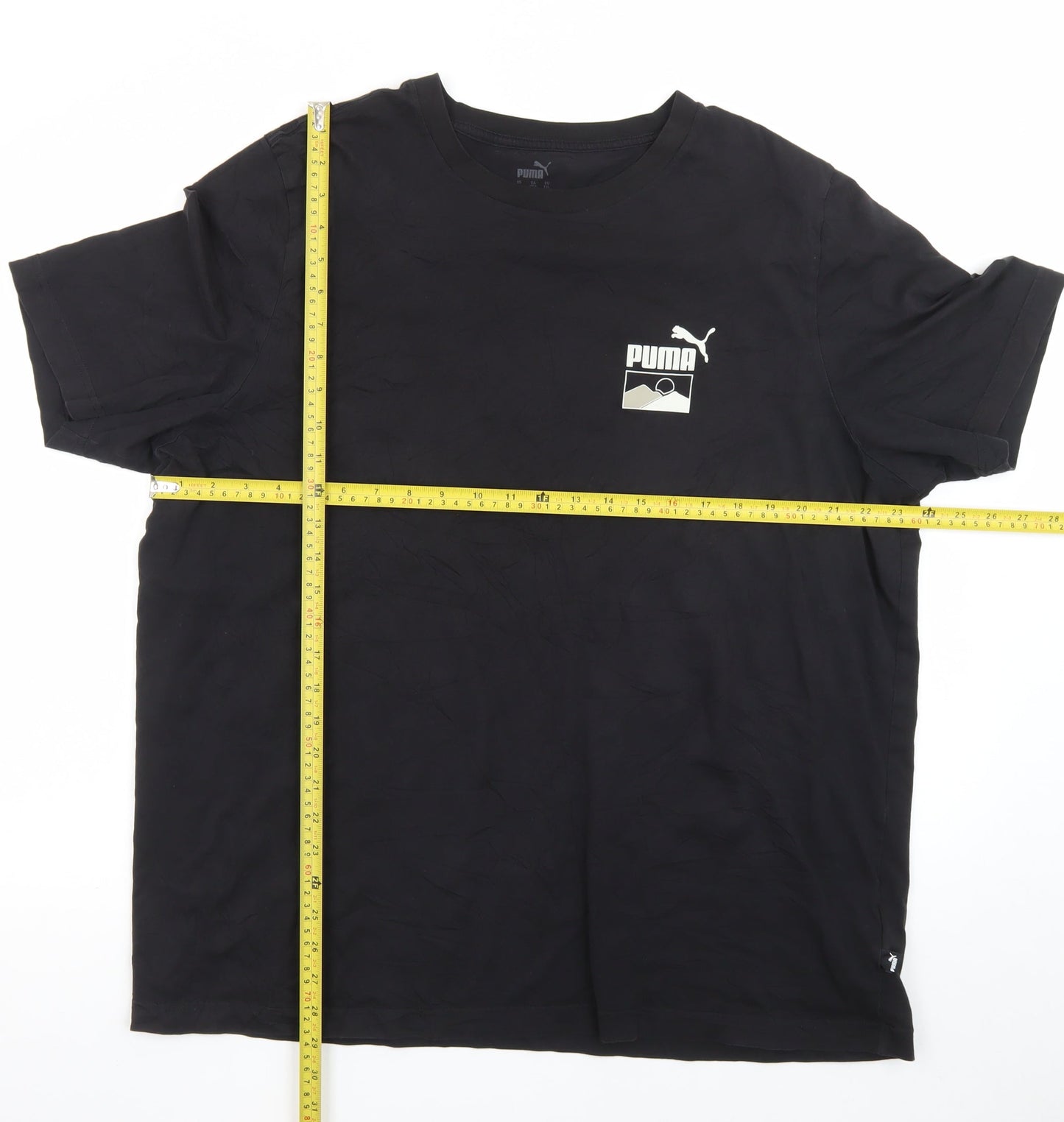Puma Men's Black XXL Graphic Sportswear T-Shirt