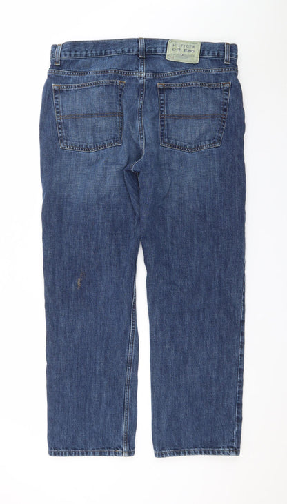 Tommy Hilfiger Men's Blue Straight Leg Denim Jeans 36x30