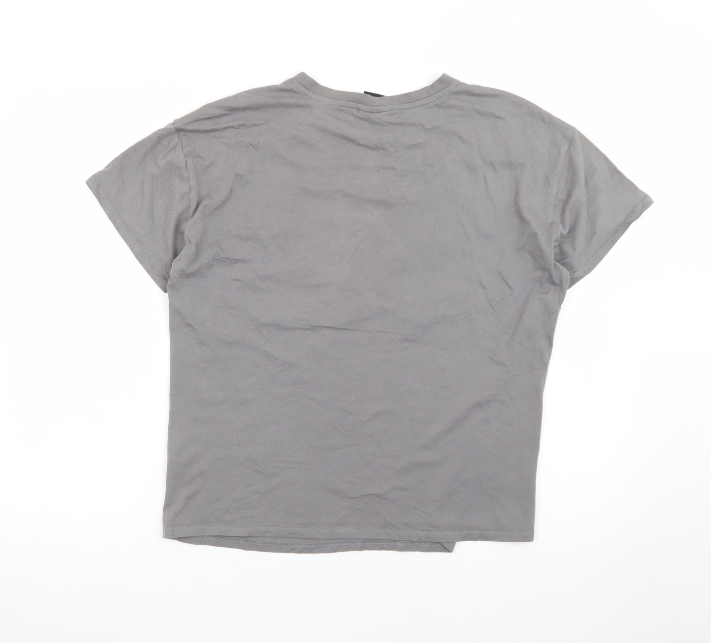 George Women Grey MTV Graphic Short Sleeve T-Shirt Size 12
