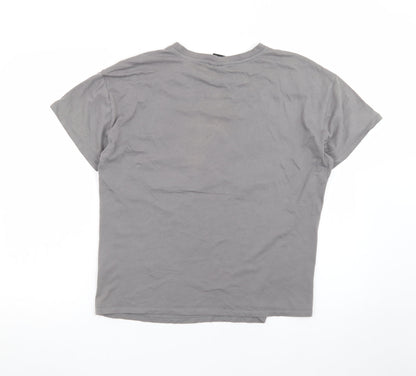 George Women Grey MTV Graphic Short Sleeve T-Shirt Size 12