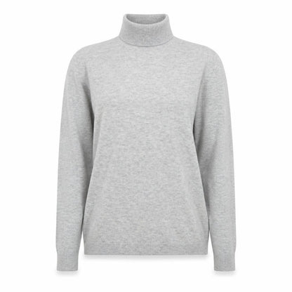 Oliver Bonas Women’s Grey Wool Blend Roll Neck Jumper Size 12