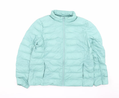 Marks and Spencer Women's Green Size 16 Puffer Jacket