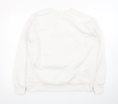 Beloved Men’s White Harry Potter Hogwarts Pullover Sweatshirt L