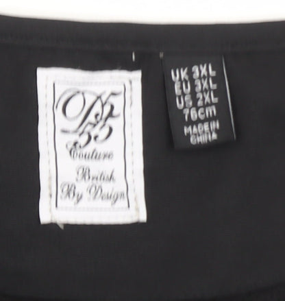 OF 55 Mens Black 3XL Utility Waistcoat With Multiple Pockets