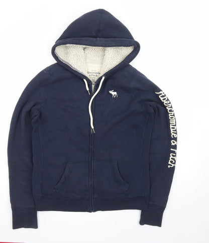 Abercrombie & Fitch Men’s Blue Full Zip Lined Hoodie Size L