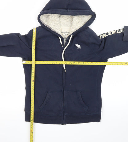 Abercrombie & Fitch Men’s Blue Full Zip Lined Hoodie Size L