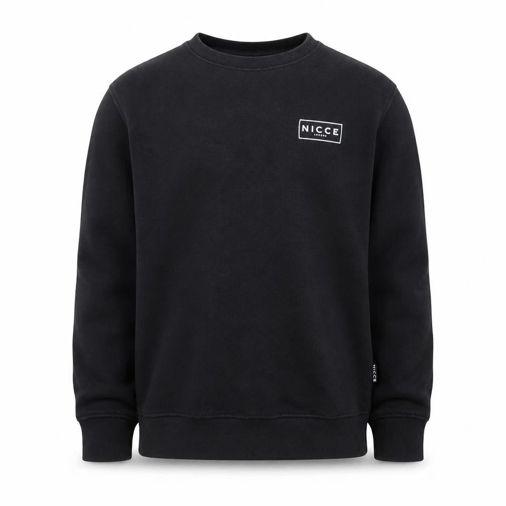 NICCE Boys Black Regular Fit Logo Pullover Sweatshirt 13 Years