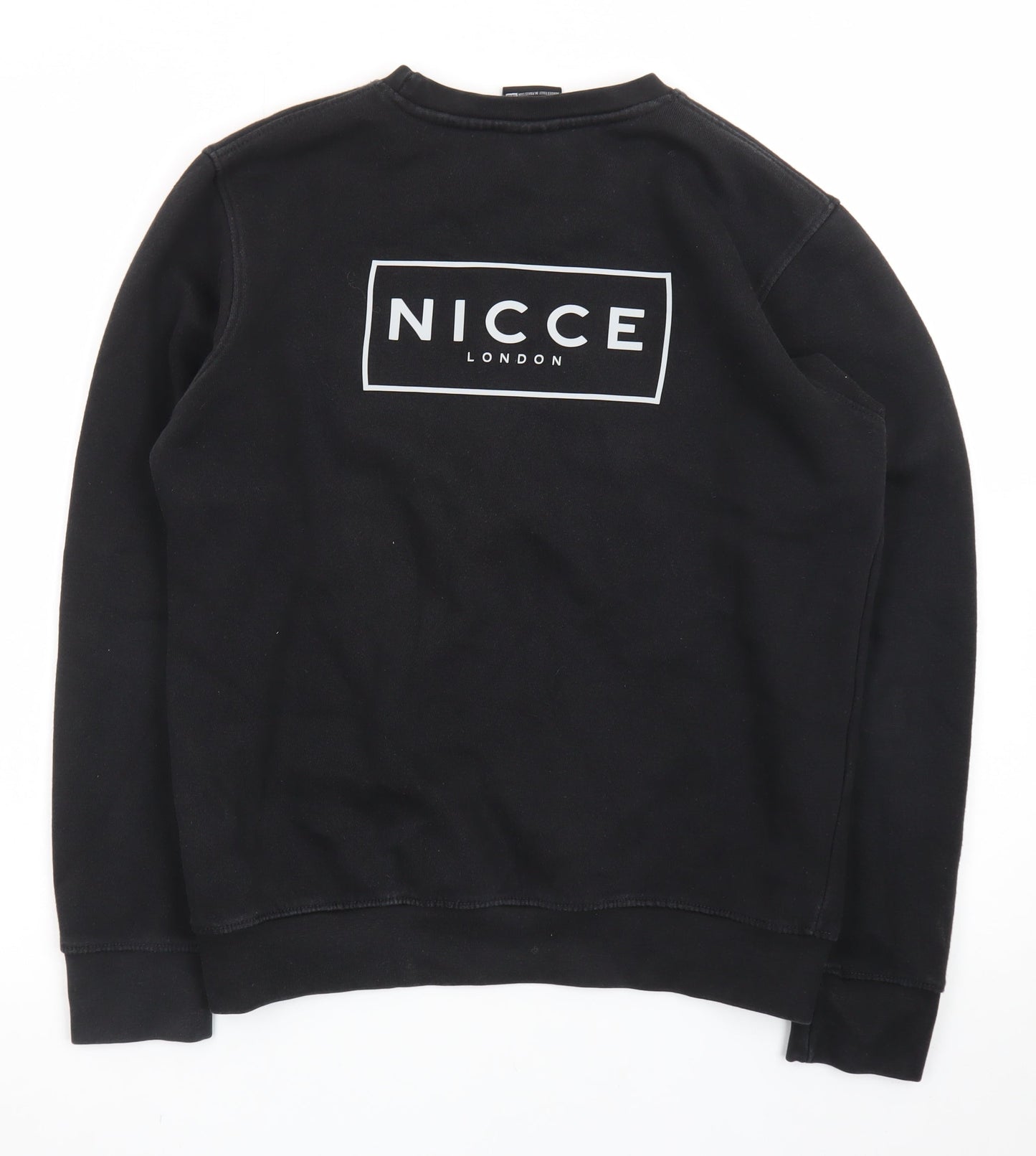 Nicce Boys Black Regular Fit Logo Pullover Sweatshirt 13 Years