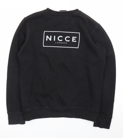 Nicce Boys Black Regular Fit Logo Pullover Sweatshirt 13 Years