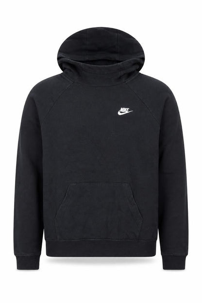 Nike Men's Black Pullover Hoodie M Regular Fit Fleece Logo