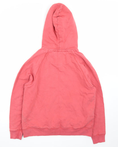 Jack Wills Womens Pink Pullover Hoodie Size 14 Wills 22 Logo Cotton