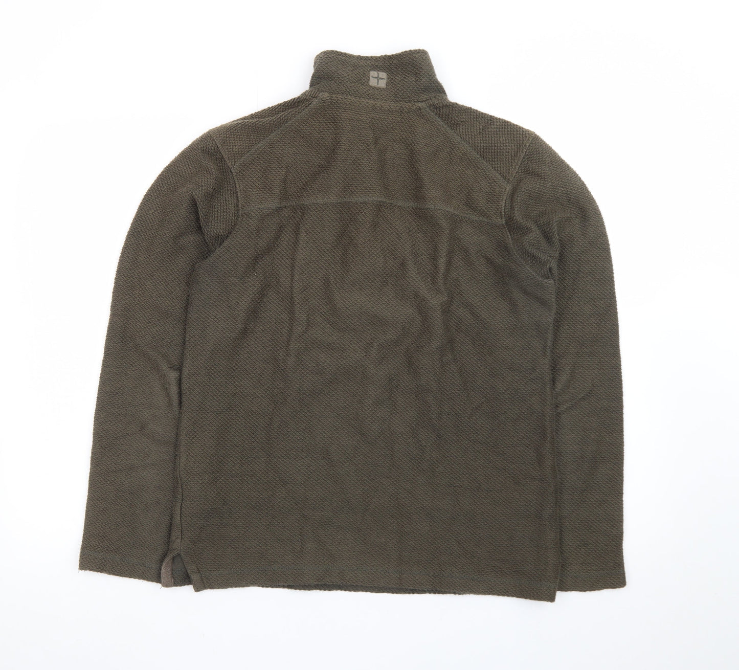 Mountain Warehouse Men's Brown XS Fleece 1/4 Zip Henley Sweatshirt