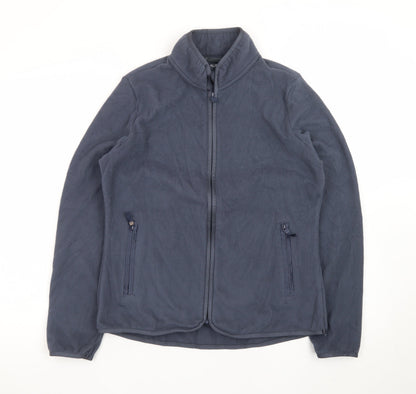 Marks and Spencer Women's Blue Fleece Zip Jacket Size 10