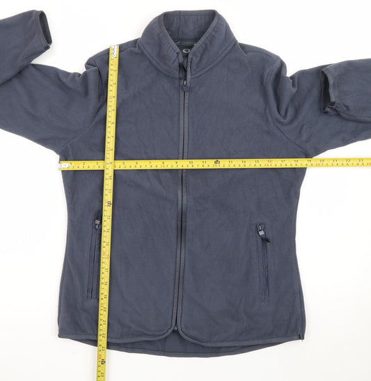 Marks and Spencer Women's Blue Fleece Zip Jacket Size 10