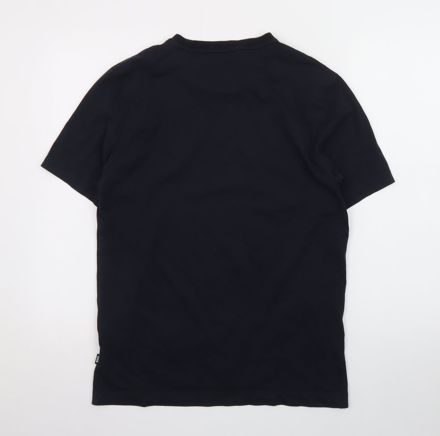 BOSS Men's Black Cotton Crew Neck Short Sleeve T-Shirt Size M