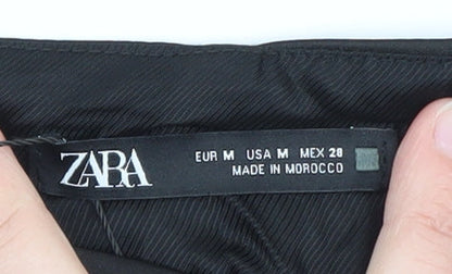 Zara Womens Black Satin Halter Camisole Crop Top Size 12
