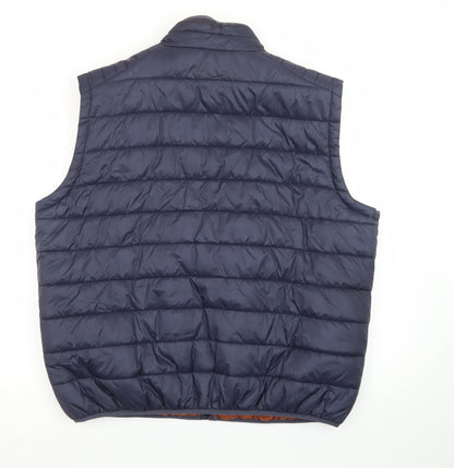 Red Herring Men's Blue XL Padded Bodywarmer Waistcoat