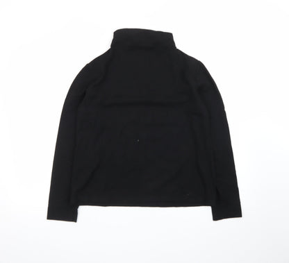 Farhi by Nicole Farhi Womens Black Roll Neck Jersey Top Size M 12