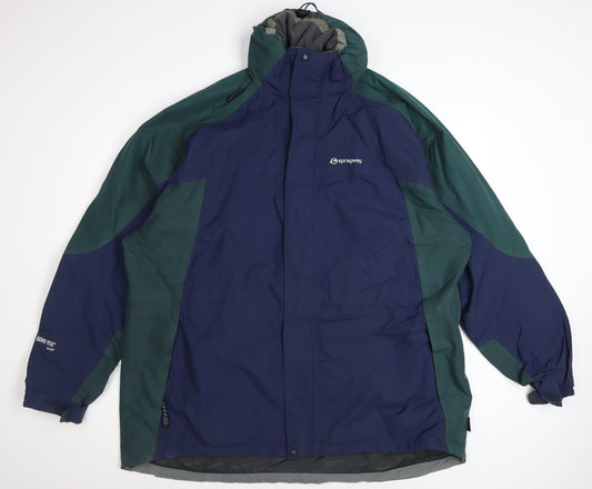Sprayway Men’s Blue 2XL Gore-Tex Waterproof Hiking Parka Jacket