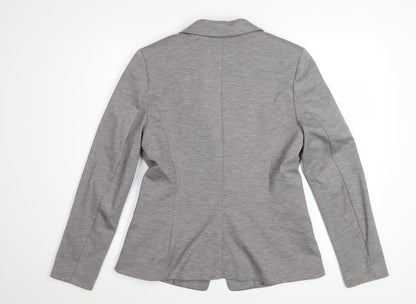 H&M Women Grey Classic Long Sleeve Blouse Size 14