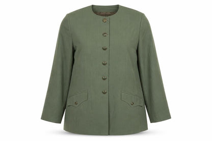 Viyella Women's Green Regular Fit Long Sleeve Country Jacket UK 16