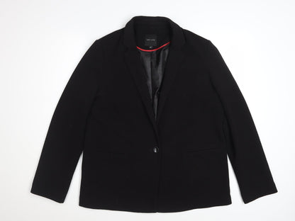 New Look Women Black Regular Fit Blazer Jacket Size 14