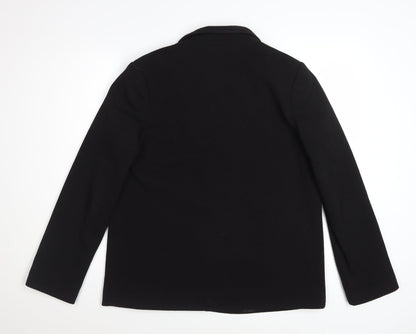 New Look Women Black Regular Fit Blazer Jacket Size 14