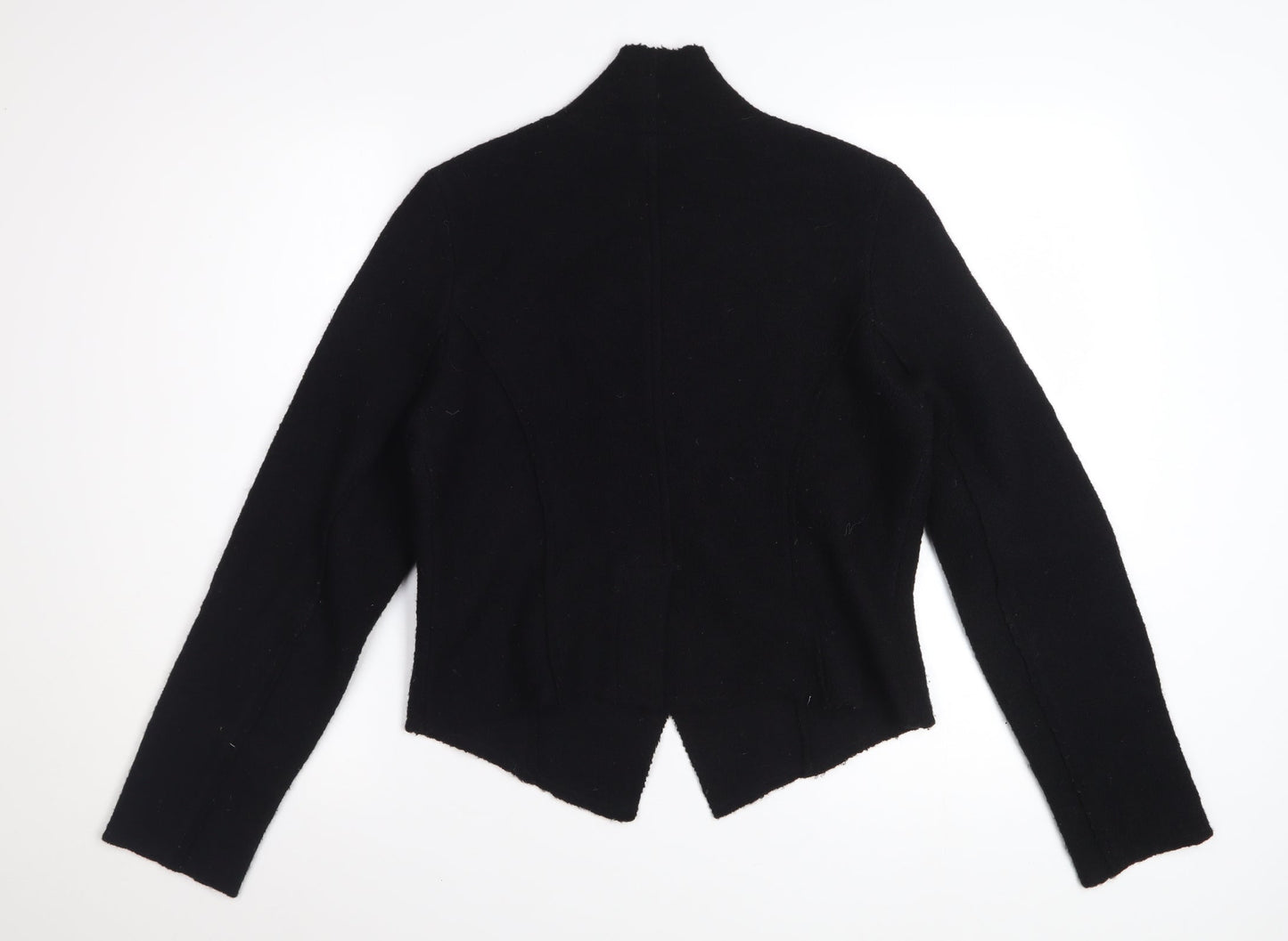 Principles Women Black Wool Blazer Jacket Size 12