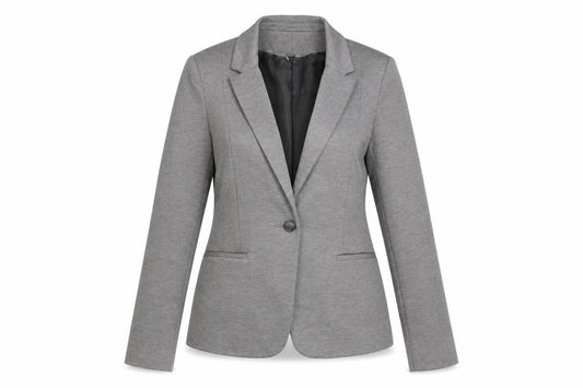 Dorothy Perkins Women’s Grey Size 14 Classic Single-Breasted Blazer