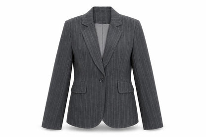 Marks and Spencer Women’s Grey Pinstripe Suit Jacket UK 12