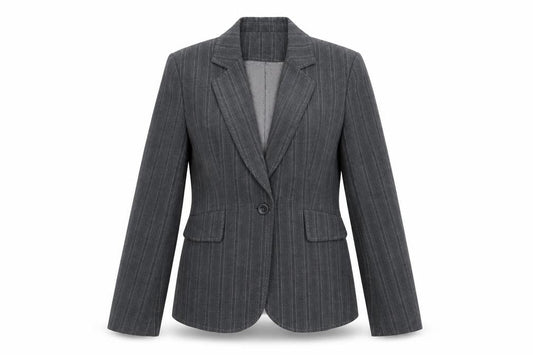 Marks and Spencer Women’s Grey Pinstripe Suit Jacket UK 12