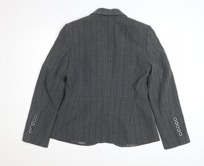 Marks and Spencer Women’s Grey Pinstripe Suit Jacket UK 12