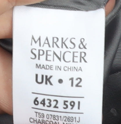 Marks and Spencer Women’s Grey Pinstripe Suit Jacket UK 12