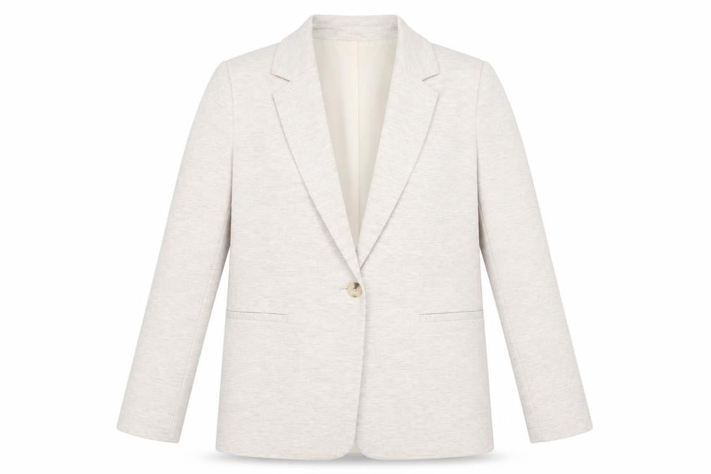 Bonmarché Women's Beige Size 14 Classic Single-Breasted Blazer