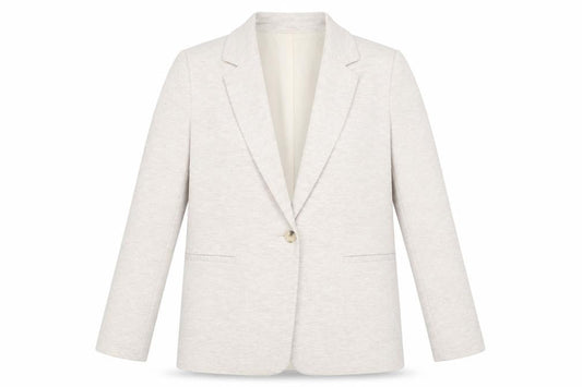 Bonmarché Women's Beige Size 14 Classic Single-Breasted Blazer