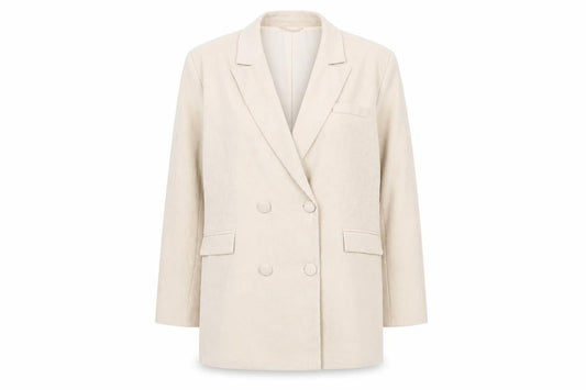 4th & Reckless Beige Double Breasted Women's Blazer UK 16