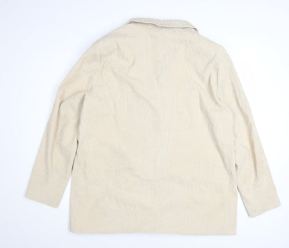 4th + Reckless Beige Double Breasted Women's Blazer UK 16