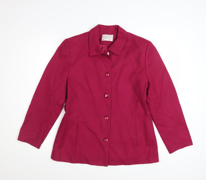 Pendleton Women’s Red Wool Petite Blazer Size 8 Classic Wool Jacket