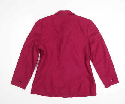 Pendleton Women’s Red Wool Petite Blazer Size 8 Classic Wool Jacket