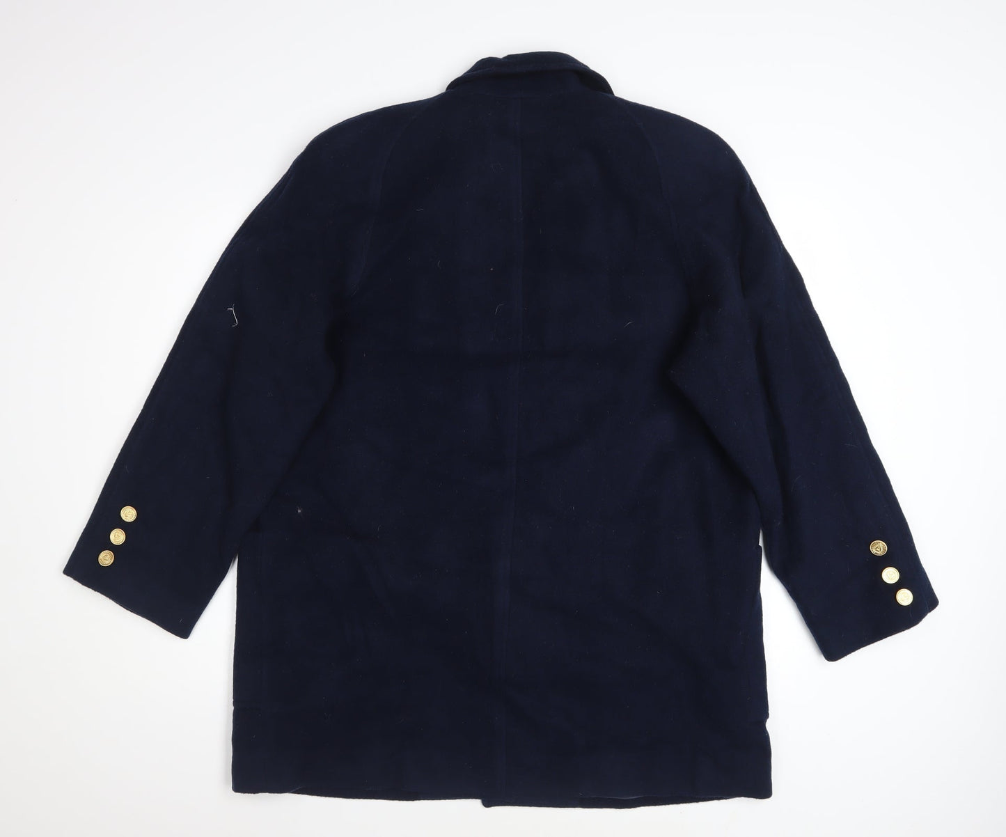 JH Collectibles Women's Blue Wool Pea Coat Size 12 Classic Style