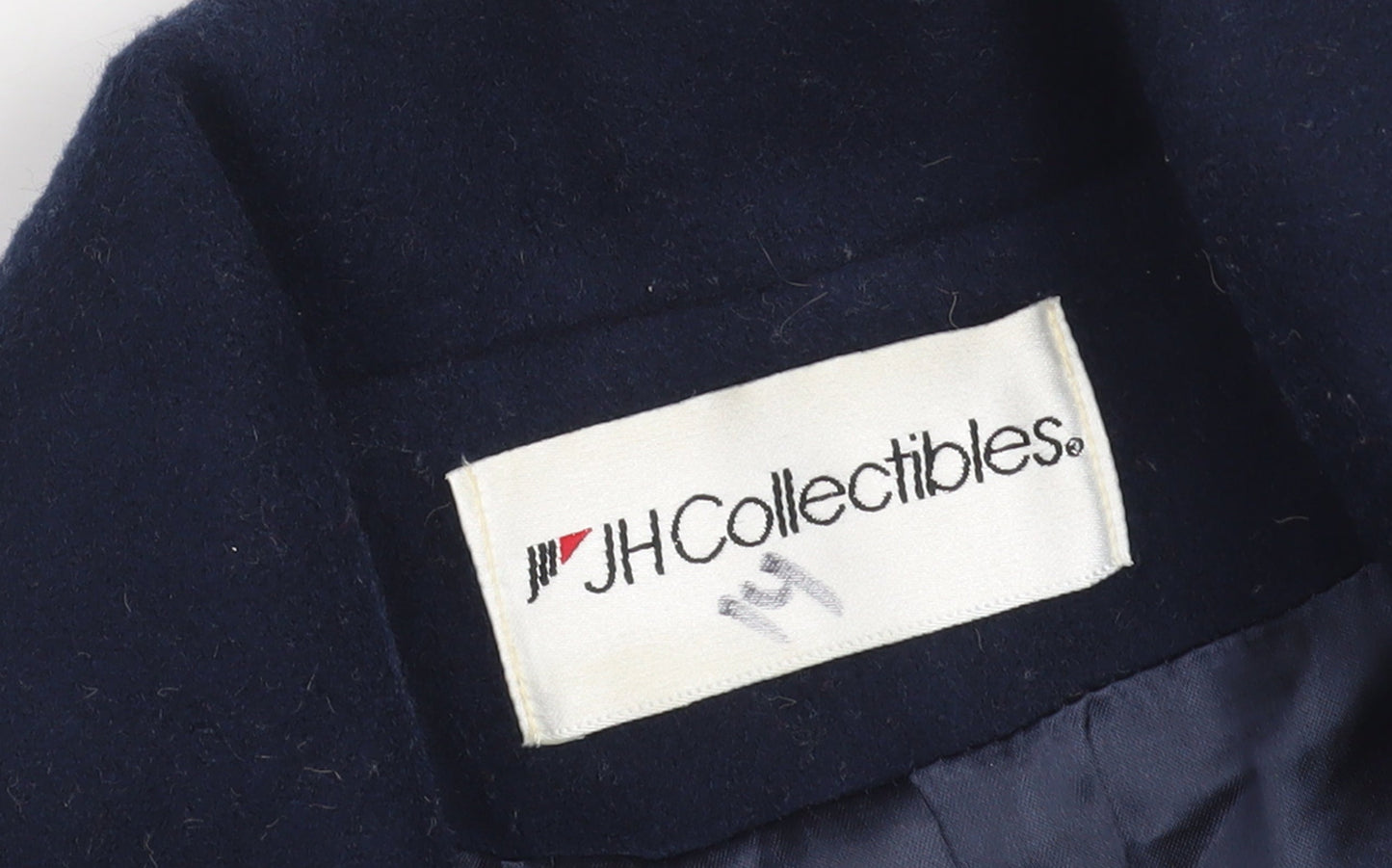 JH Collectibles Women's Blue Wool Pea Coat Size 12 Classic Style