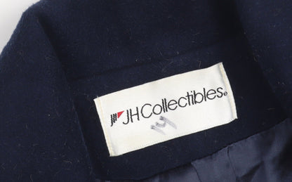 JH Collectibles Women's Blue Wool Pea Coat Size 12 Classic Style