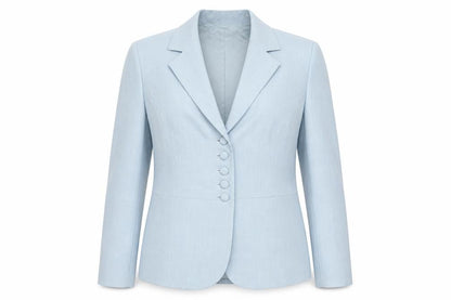 Marks and Spencer Women Blue Wool Blend Tailored Blazer Size 12
