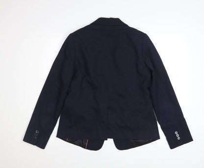 Next Women's Navy Blue Single Breasted Blazer UK 10