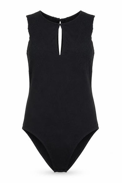 Bershka Night Out Women's Black Sleeveless Bodysuit Size S