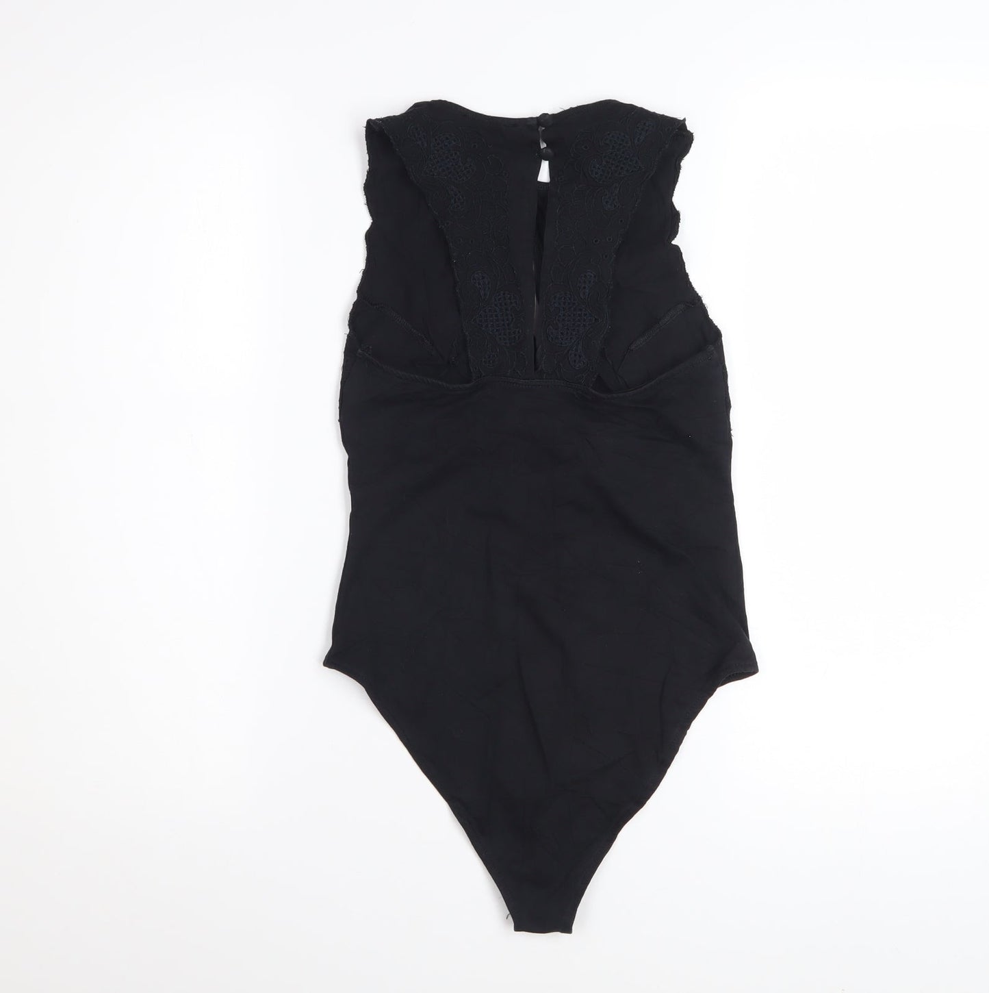 Bershka Night Out Women's Black Sleeveless Bodysuit Size S