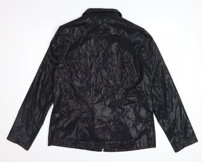 Tru City Women's Black Polyester Zip Jacket Size 10
